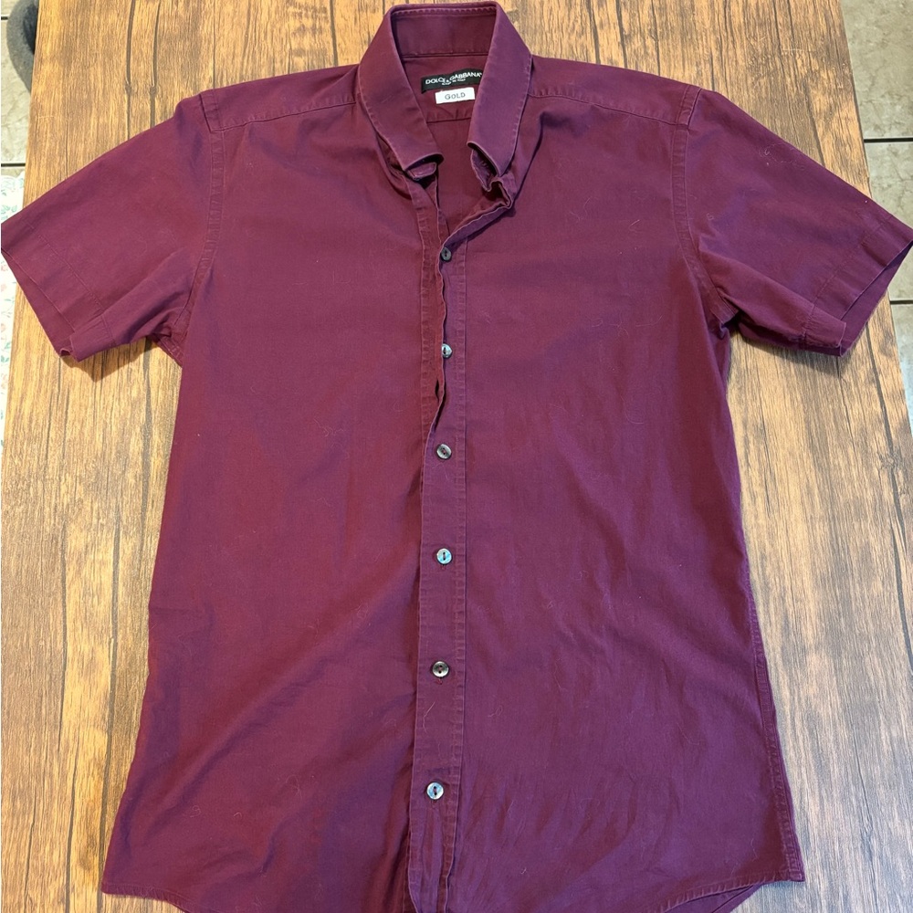 Vintage Dolce & Gabbana Short Sleeve Button Up Shirt